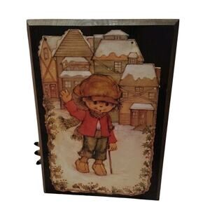 Tiny Tim Hallmark Home Decorations book press out - vintage Mary Hamilton